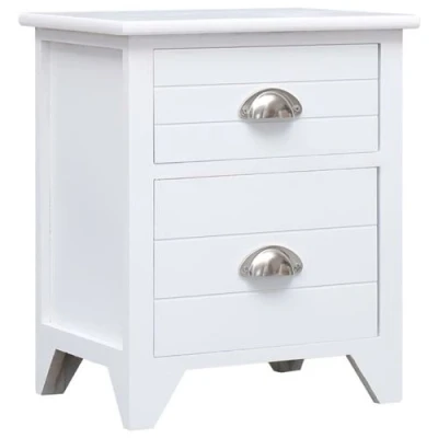 Afbeelding van Nachtkastje 38x28x45 cm paulowniahout wit