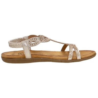 Afbeelding van Sub55 Sandalen Plat Goudkleur Maat 37