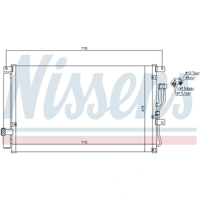 Afbeelding van Nissens Airco condensor 940211