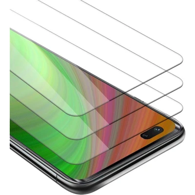 Afbeelding van Cadorabo 3x Screenprotector geschikt voor Huawei NOVA 7 PRO 5G Beschermende Pantser Film in KRISTALHELDER Getemperd (Tempered) Display beschermend glas 9H hardheid met 3D Touch