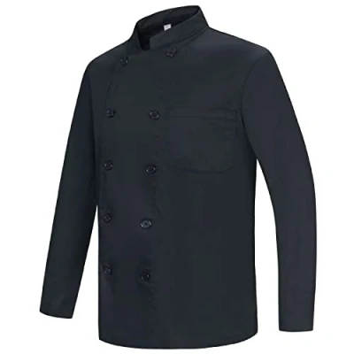 Afbeelding van MISEMIYA Herren Kochjacke KZ 6821 heren keukenjack voor jongens (1 stuk), Chef Jackets 842 Zwart