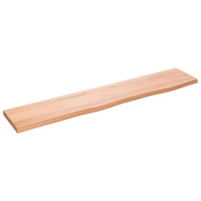Afbeelding van vidaXL Wandschap 100x20x2 cm behandeld massief eikenhout lichtbruin