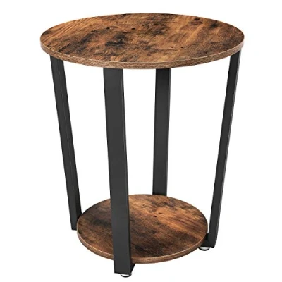 Afbeelding van Nancy&#039;s Salontafel Industrieel Bijzettafel Salontafels Bijzettafels Hout