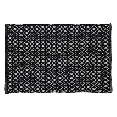 Afbeelding van Sealskin Boho Badmat 60x90 cm Polyester / Katoen Zwart