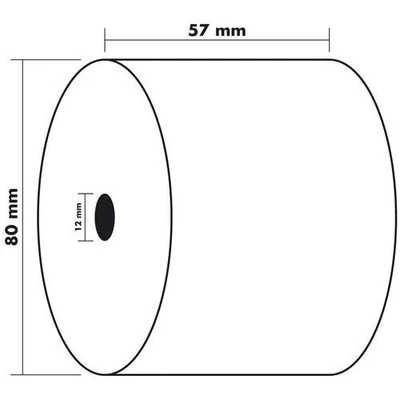 Image de Bobine pour caisse et balance 1 pli thermique