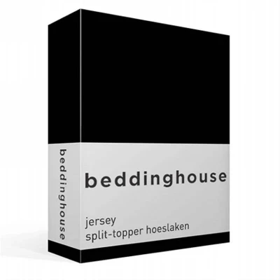 Afbeelding van Beddinghouse Splittopper Hoeslaken Jersey Black 180 x 200/220