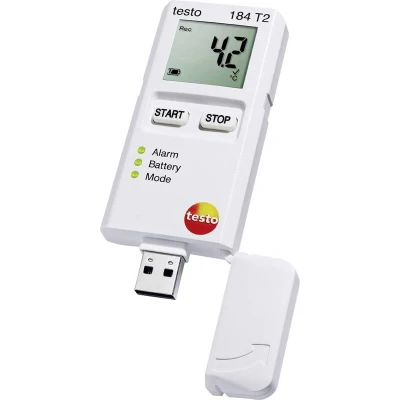 Afbeelding van testo 0572 1842 184 T2 Temperatuur datalogger Te meten grootheid 35 tot +70 C