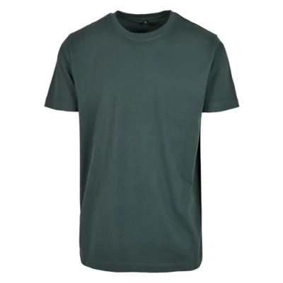 Image de Build Your Brand T shirt à col rond pour homme, Vert (vert bottlegre), S