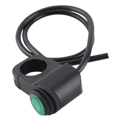 Afbeelding van waterdichte motorschakelaar, draagbare tuimelschakelaar, motorschakelaar van aluminiumlegering, 12 V, universeel, 22 mm, motorfiets, waterdicht, stuur, aan/uit schakelaar