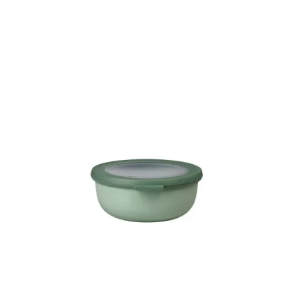 Afbeelding van Mepal Cirqula, multifunctionele kom, groen (Nordic Sage), inhoud 750 ml, afneembaar deksel, breukvast, waterdicht, geschikt voor diepvriezer en koud bewaren, afwasmachinebestendig