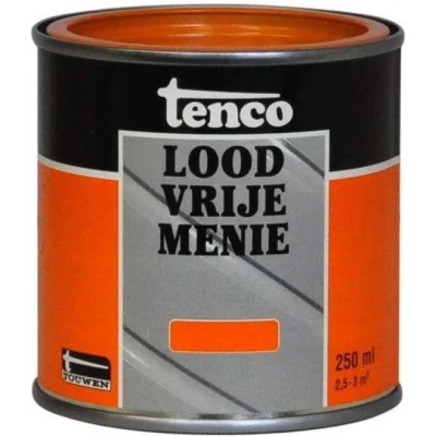 Afbeelding van Tenco Loodvrije Menie Oranje 0,25 liter Grondverf en