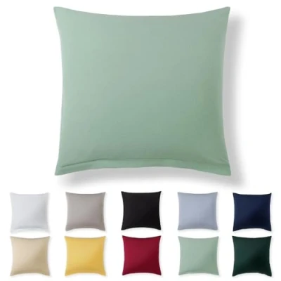 Afbeelding van Alreya kussensloop 80 x cm, zomergroen, 100% jersey katoen, jersey, superzacht, met ritssluiting