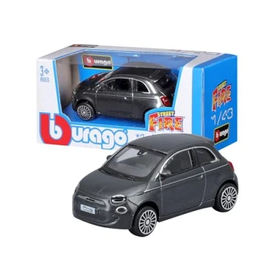 Afbeelding van BBURAGO Fiat 500e 1/43 Stadsauto miniatuur Voorgemonteerd 1:43
