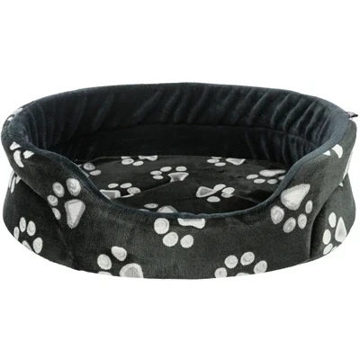 Afbeelding van Trixie Hondenmand Jimmy Ovaal Zwart Met Pootprint 44X35 CM (408281)