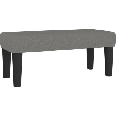 Afbeelding van Bankje 70x30x30 cm stof donkergrijs