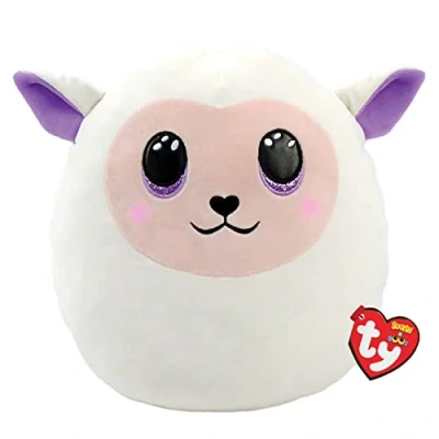 Afbeelding van Ty Squish a boos kussen fluffy het schaap 40 cm wit, TY39330
