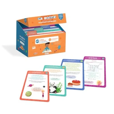 Afbeelding van LA BOITE A MINI PROBLEMES DE MATHS CM1 CM2 6E (AVEC 100 CART