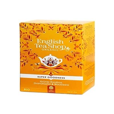 Afbeelding van Rooibos Granaatappel &amp; Bosbes Bio English Tea Shop 20 zakjes 40 g