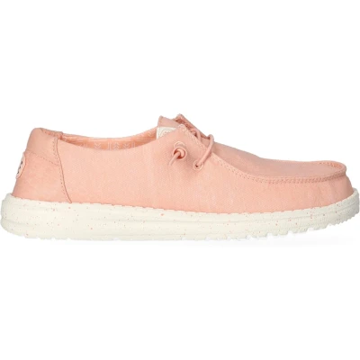 Afbeelding van HEYDUDE Wendy Canvas Dames Instappers Pink Maat 36