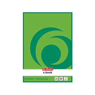 Image de herlitz Lot de 10 bloc papier à lettres format A5, non perforé, 50