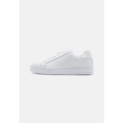 Afbeelding van Armani heren Sneaker van leer in de kleur Wit, maat: UK 12 = EU 47