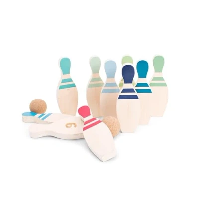 Afbeelding van BS Toys Bowling Kegelspel Actiespel Kinder Speelgoed 3 Jaar 2 tot 4 Spelers 10 Kegels Cadeau kind
