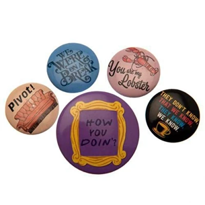 Afbeelding van FRIENDS Pack 5 Badges Quotes