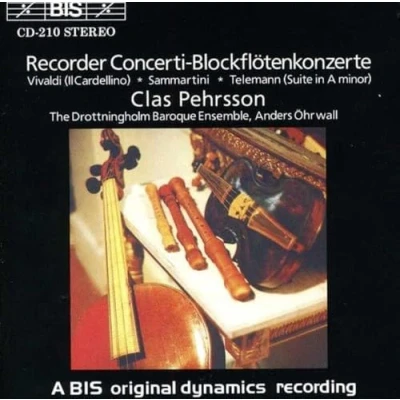 Afbeelding van Clas Pehrsson, Drottningholm Baroque Ensemble Concerto In D Il Cardellino (CD)