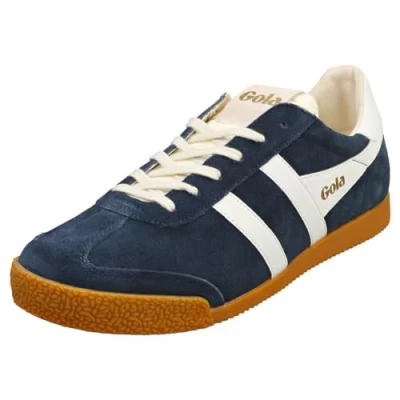 Afbeelding van Gola ELAN Sneakers laag, Heren, Maat: 46, Marine blue white Veloursleer