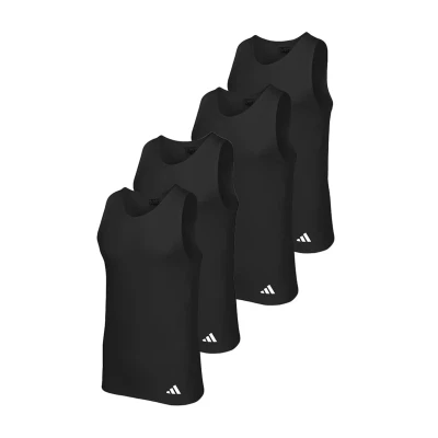 Afbeelding van adidas Sportswear TANK 4ER PACK Active FLEX Ergonomic Hemd, Heren, Maat: Large, Schwarz