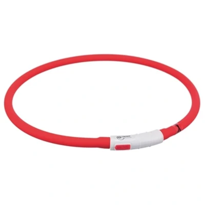 Afbeelding van Trixie Halsband Usb Flash Light Lichtgevend Oplaadbaar Rood 40X0,8 CM (399173)