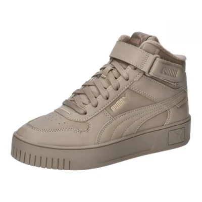 Afbeelding van PUMA Carina Street Mid Wtr Sneakers voor dames, Zwart Zilver