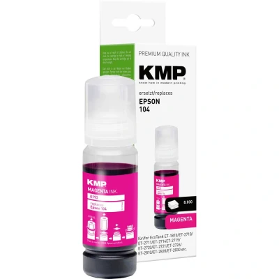 Afbeelding van KMP Navulinkt vervangt Epson 104, T00P3 Compatibel Magenta E193 1648,0006