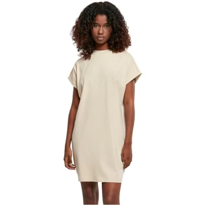 Afbeelding van Urban Classics Ladies Rainbow TEE Dress Jerseyjurk, Dames, Maat: Large, Softseagrass