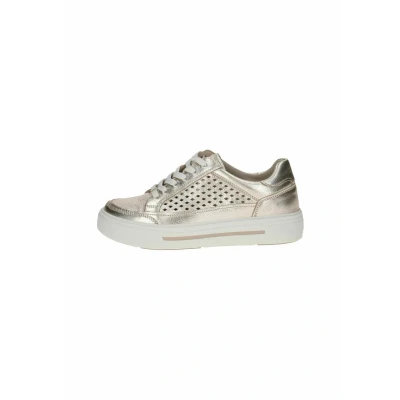 Afbeelding van Caprice Sneakers laag, Dames, Maat: 37.5, Platin metal Leer