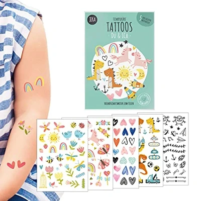 Afbeelding van Kindertattoo set jij en ik