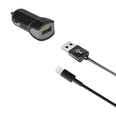 Afbeelding van Celly Auto Telefoonlader 2.4A USB Lightning Apple