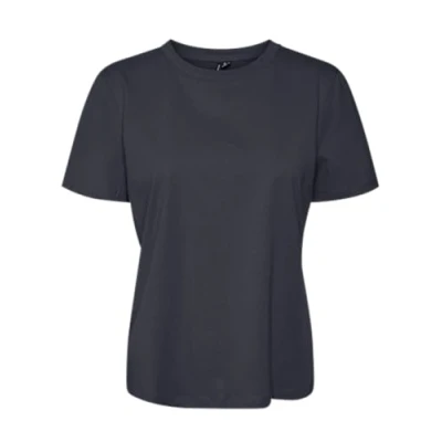 Image de VERO MODA Vmpaulina Ss Ga JRS Noos T shirt pour femme, Bleu nuit, L
