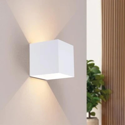 Afbeelding van Ledvion Oplaadbare USB Wandlamp Wit Incl. Bewegingssensor, 3000K, 120 Lumen, IP44, Zwart, 4400mAh Accu, Draadloze Installatie