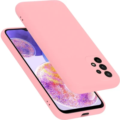 Afbeelding van Cadorabo Hoesje geschikt voor Samsung Galaxy A23 4G in LIQUID ROZE Beschermhoes gemaakt van flexibel TPU silicone Case Cover
