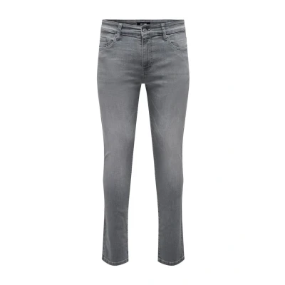 Afbeelding van Only &amp; Sons Slim fit jeans, Heren, Maat: 28x32, Light grey denim