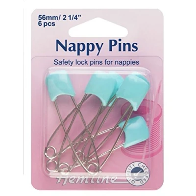 Afbeelding van Set van 6 roze babyspeldjes