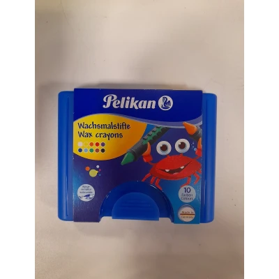 Afbeelding van Pelikan waskrijt met huls en schraper, 10 kleuren