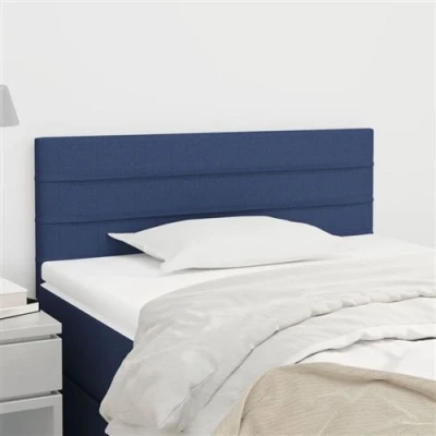 Afbeelding van Hoofdbord 90x5x78/88 cm stof blauw