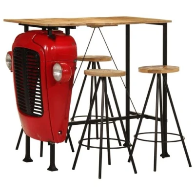 Image de vidaXL Ensemble de bar 5 pcs bois manguier massif4009369