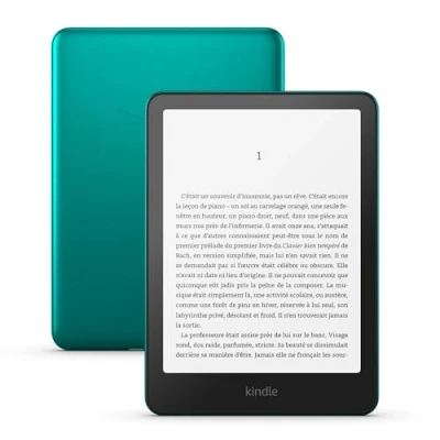 Image de Amazon Kindle Paperwhite Signature Edition (32 Go) Notre modèle le plus rapide avec éclairage avant à réglage automatique, charge sans fil et autonomie de plusieurs semaines Vert métallisé