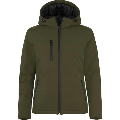 Afbeelding van Clique Padded Hoody Softshell Women 020953 Mistgroen