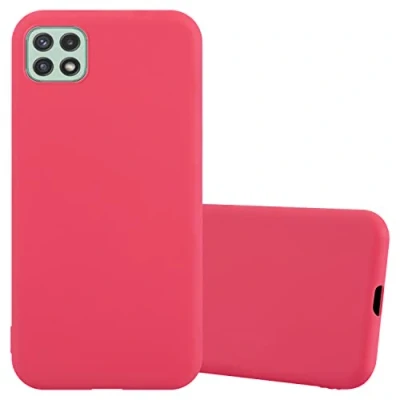 Afbeelding van Cadorabo Hoesje geschikt voor Samsung Galaxy A22 5G in CANDY ROOD Beschermhoes gemaakt van flexibel TPU silicone Case Cover