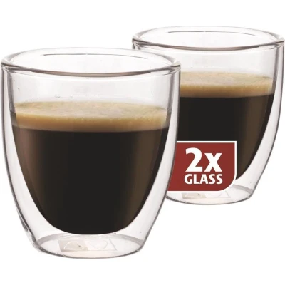 Afbeelding van Maxxo Kleine Espressoglazen Dubbelwandig 2 stuks