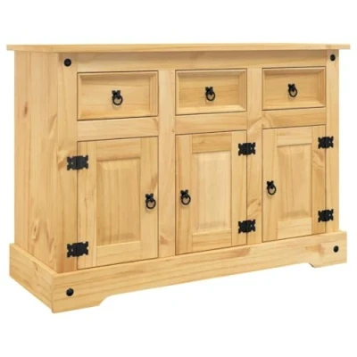 Afbeelding van Dressoir Corona 112x43x78 cm massief Mexicaans grenenhout bruin